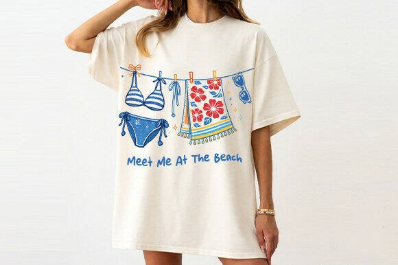 Meet Me at the Beach Graphic Tee