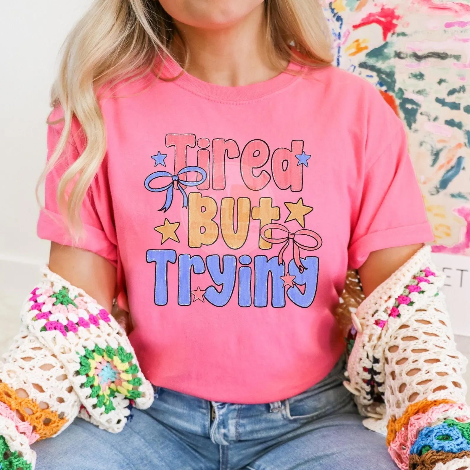Tired But Trying Graphic Tee