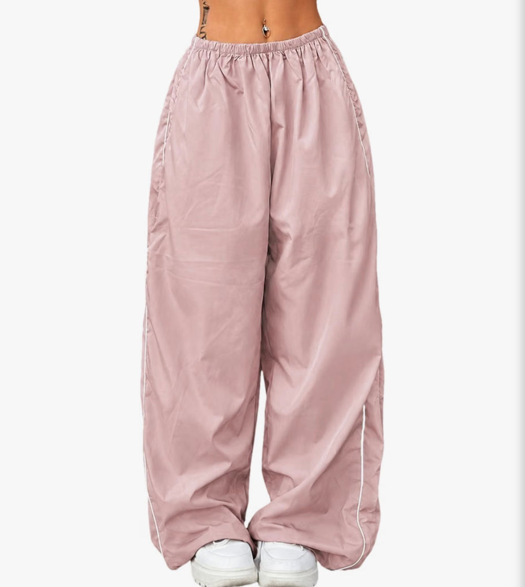 Womens Y2K Parachute Pants