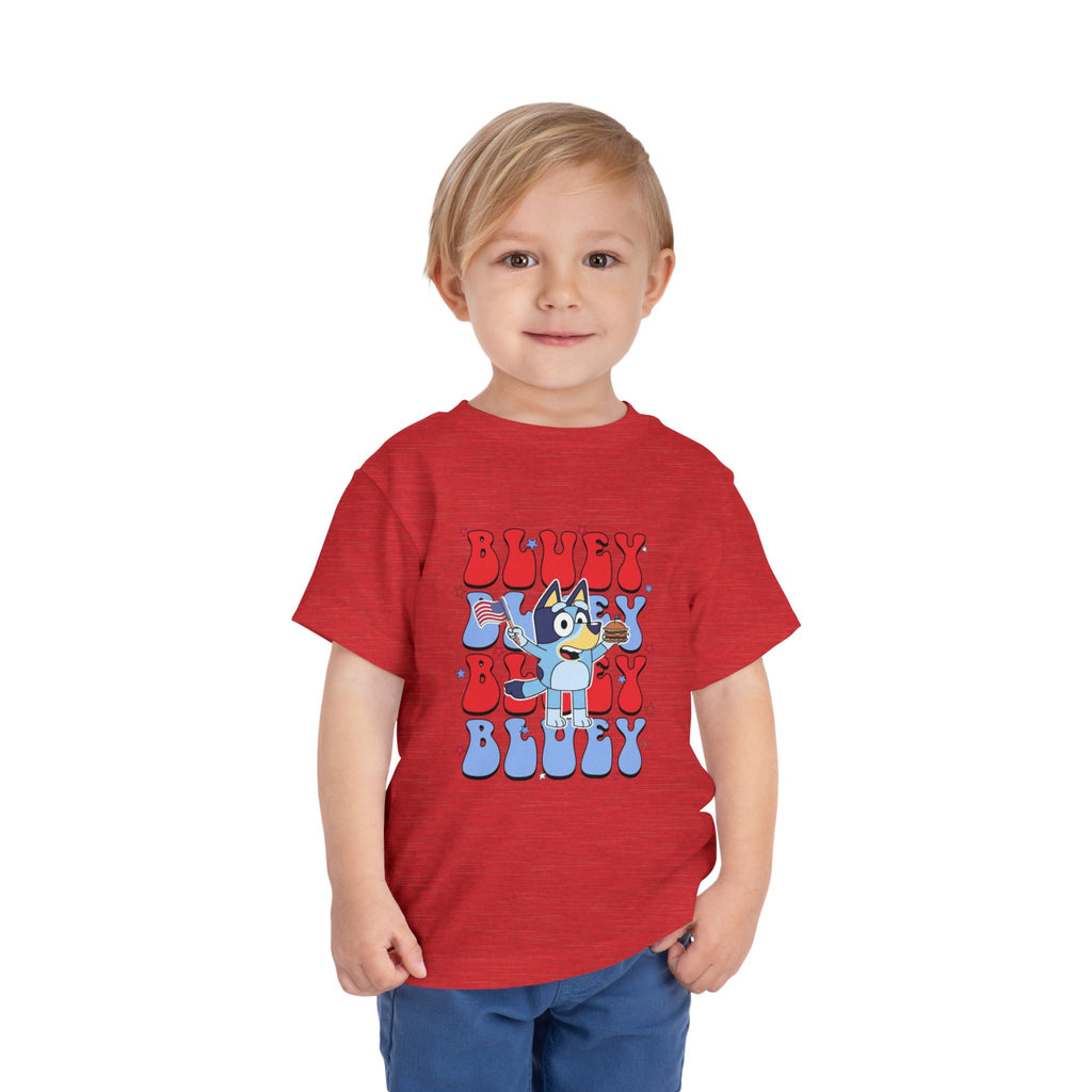 Blue Dog 4th of July Tee