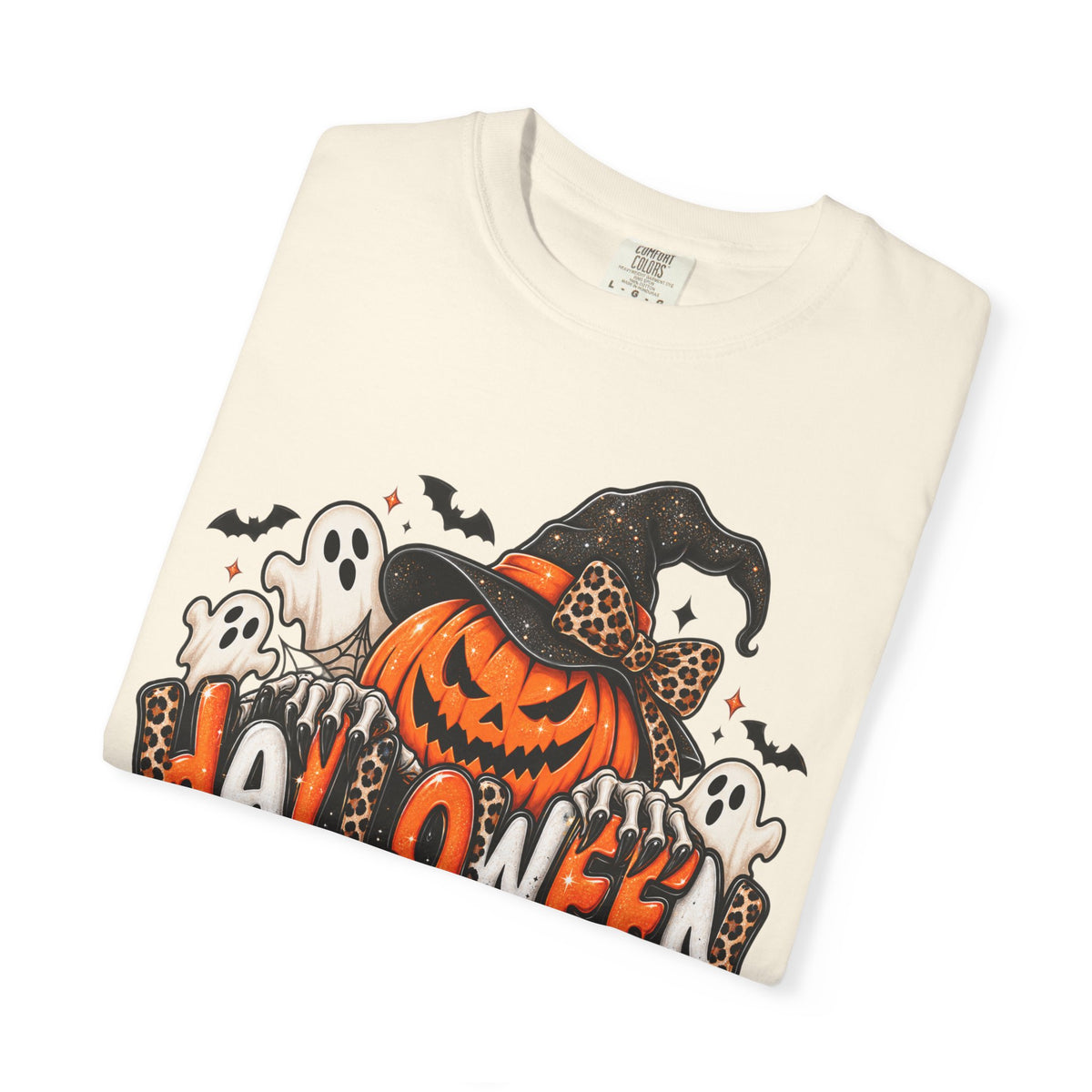 Leopard Halloween Jack-o-lantern T-shirt
