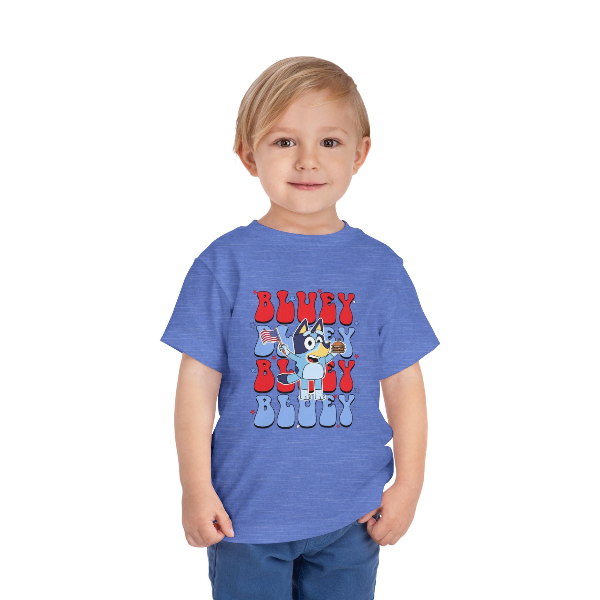 Blue Dog 4th of July Tee