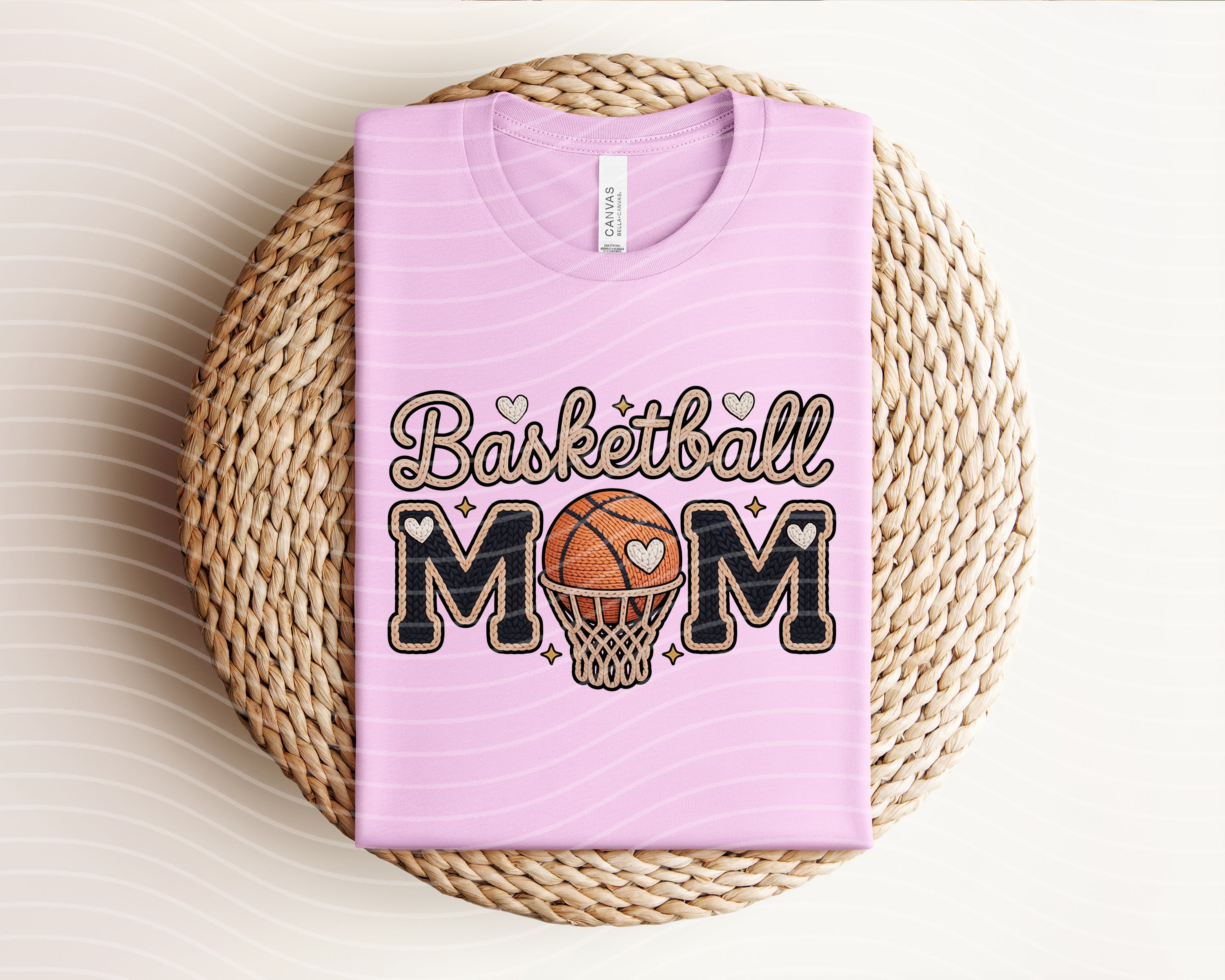 Basketball Mom Yarn Graphic Tee