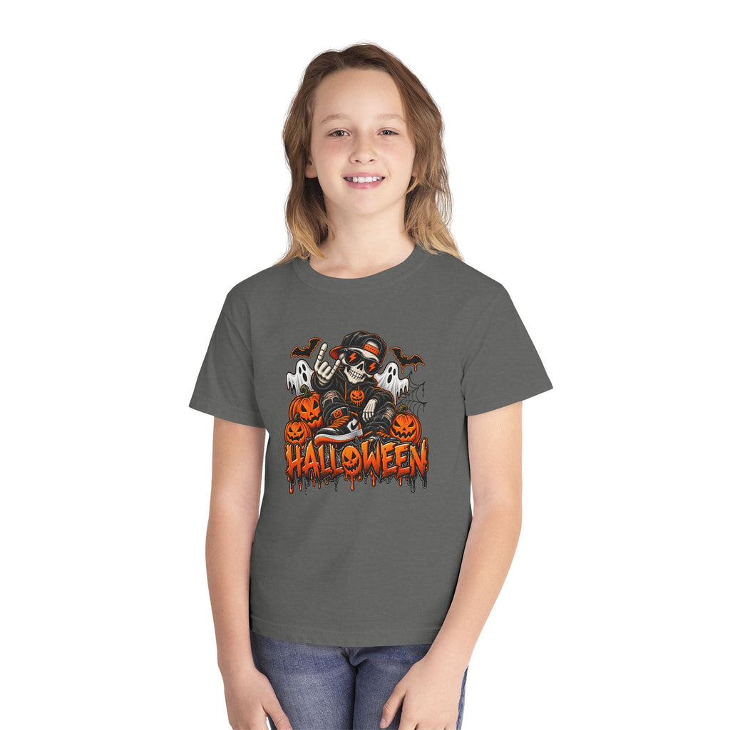Youth Cool-Skeleton Halloween Tee