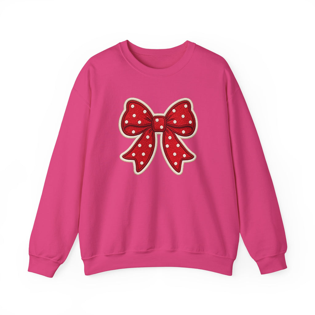 Poka-Dot Bow Unisex Sweatshirt