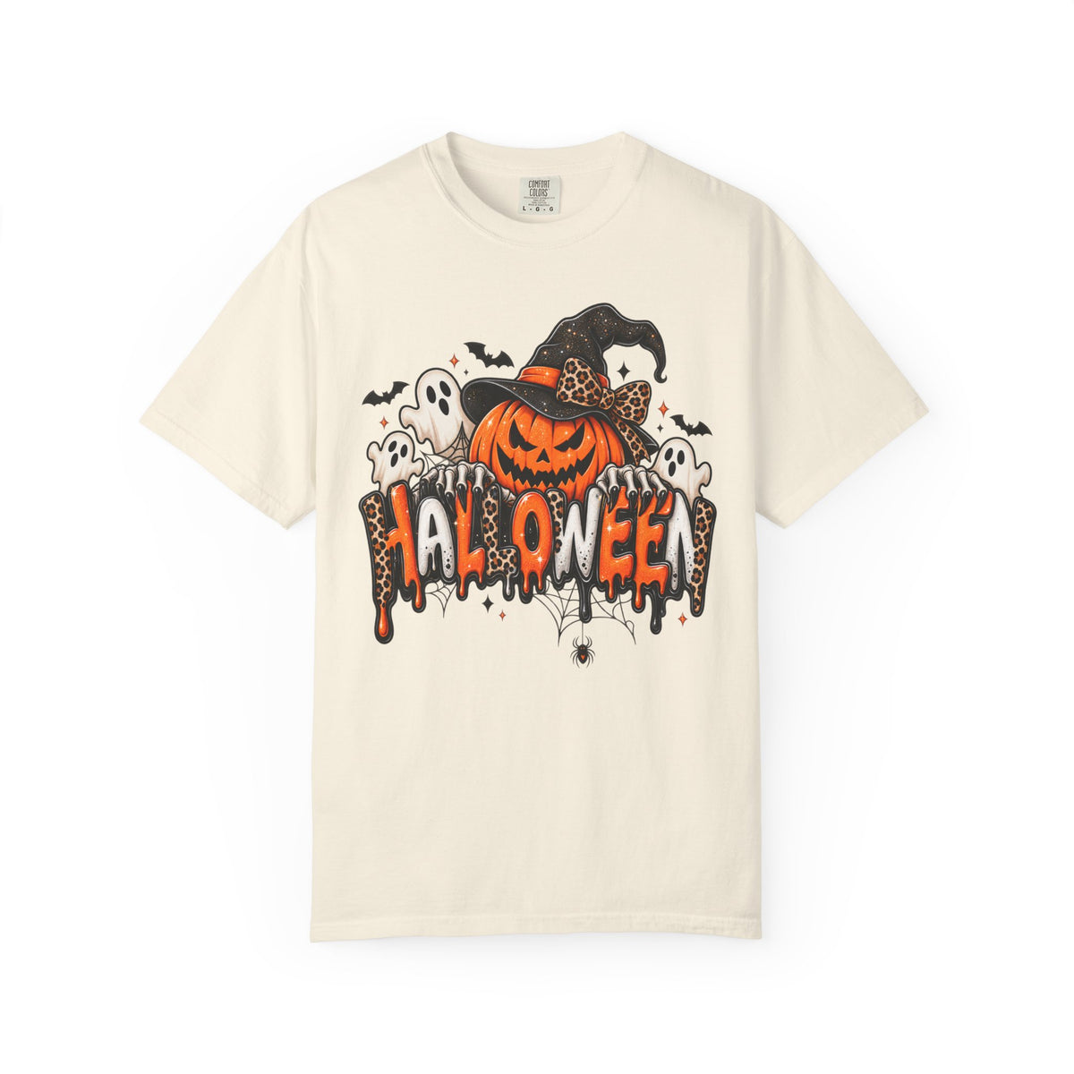 Leopard Halloween Jack-o-lantern T-shirt