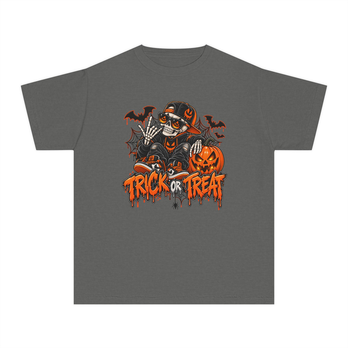 Youth Trick or Treat Skeleton Tee