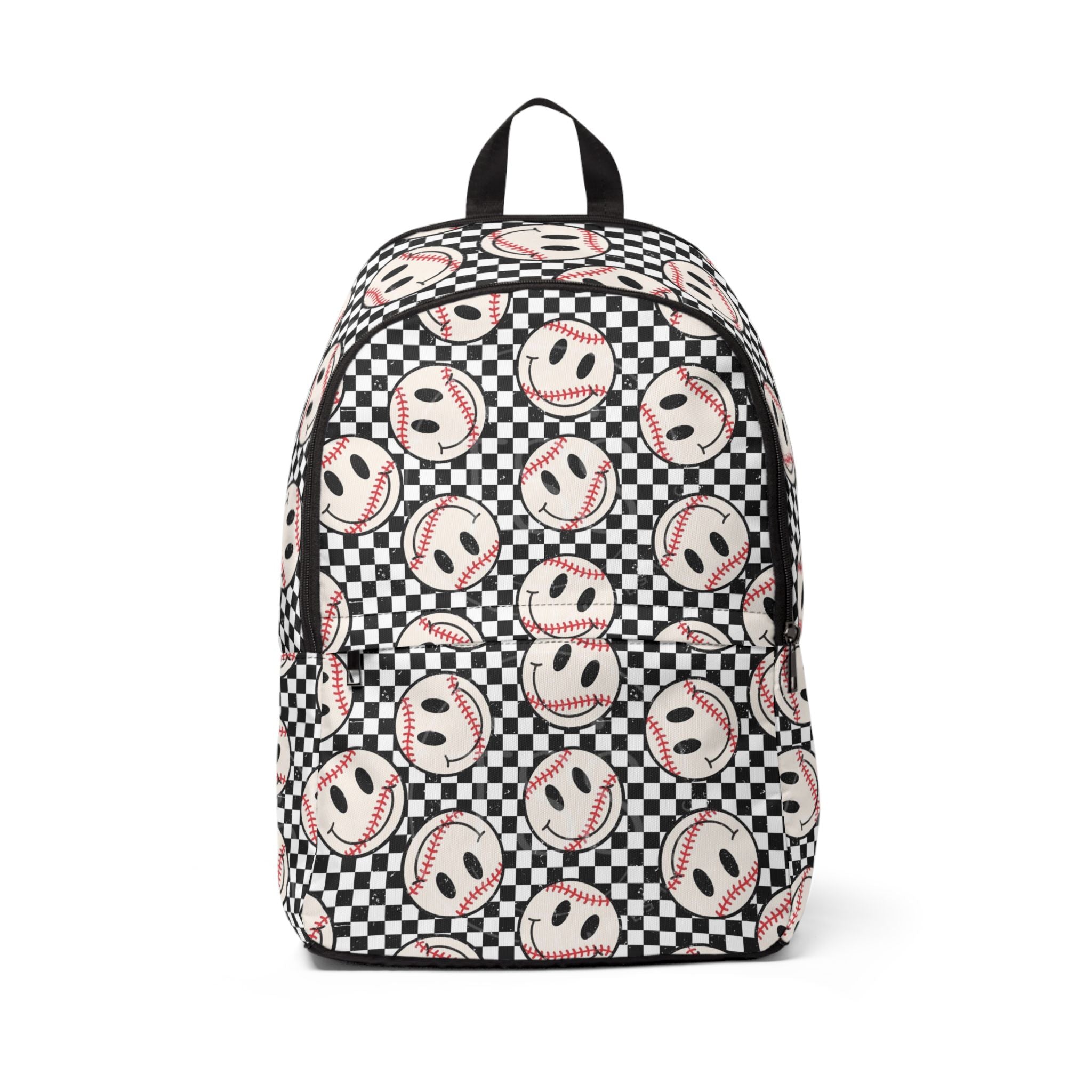 Smiley Baseball Backpack