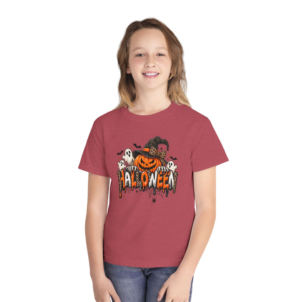 Youth Leopard Jack-o-lantern Tee ￼