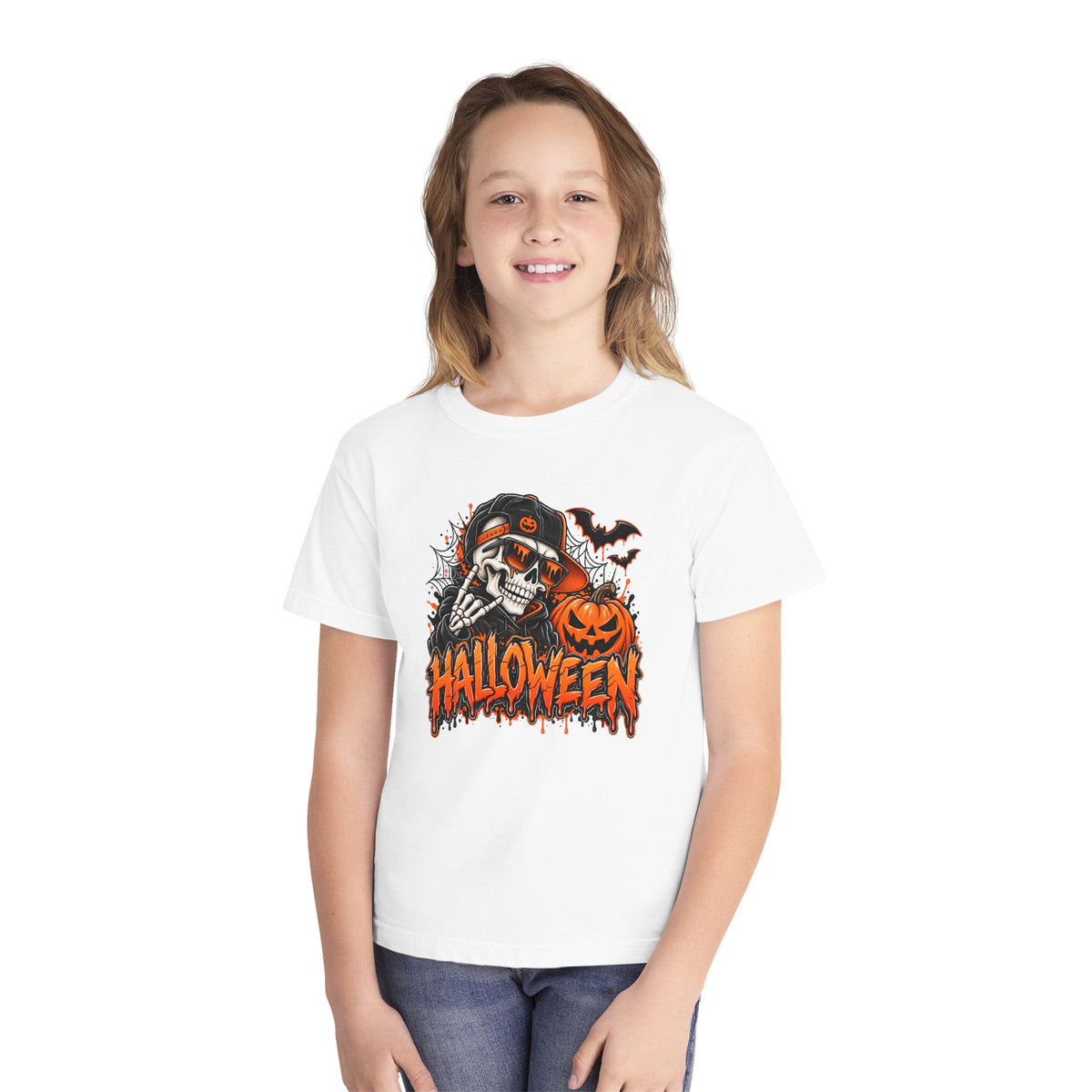 Youth Halloween Skeleton Tee