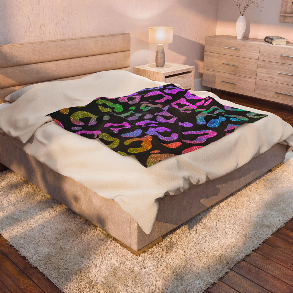 Velveteen Leopard Plush Blanket