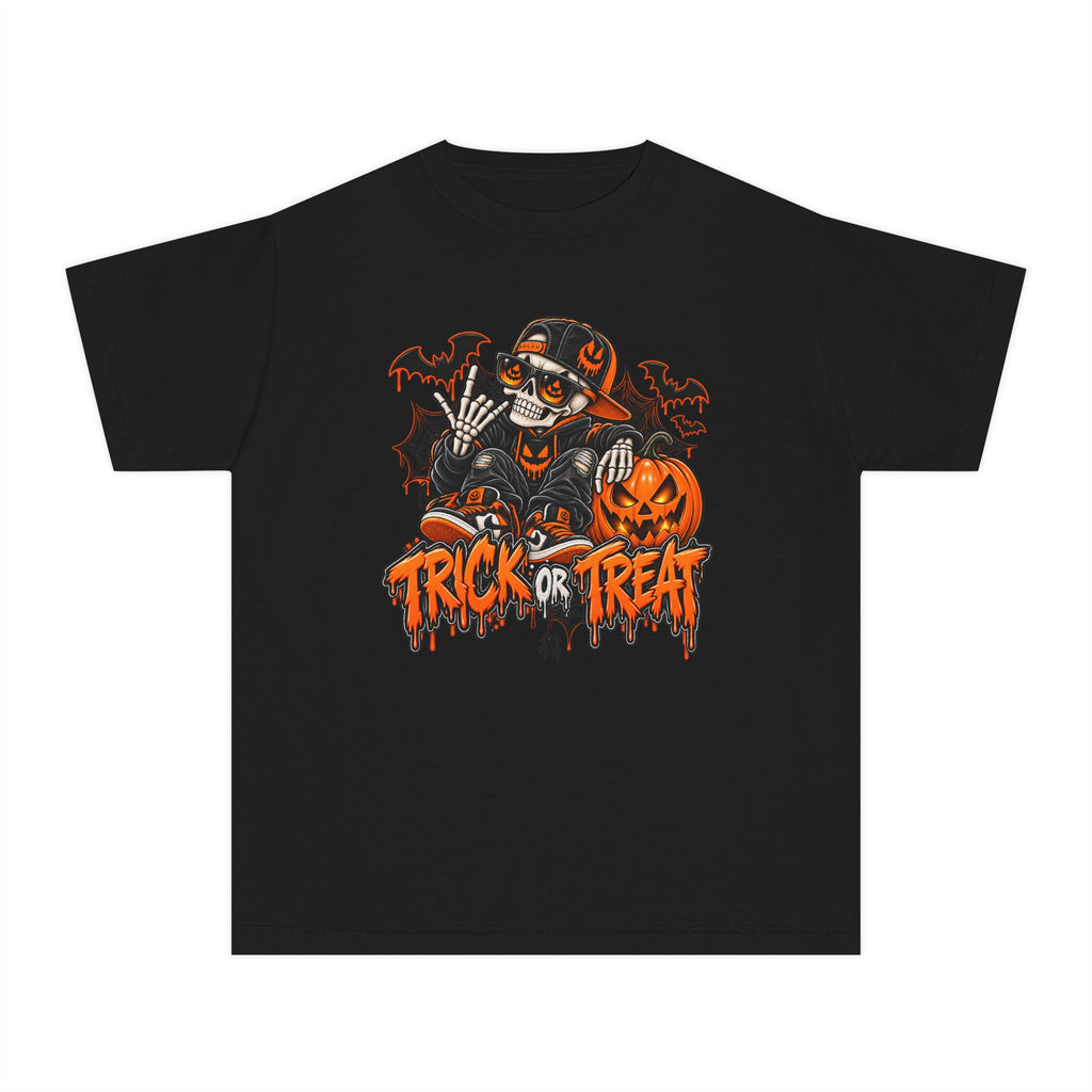 Youth Trick or Treat Skeleton Tee