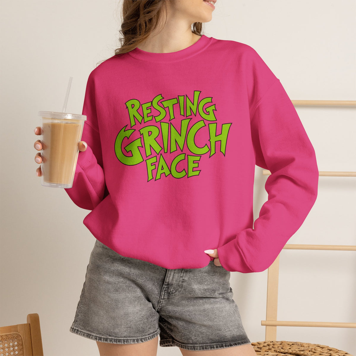 Resting Grinch Face Unisex Sweatshirt