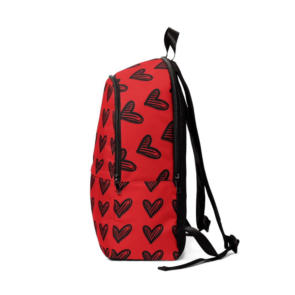 Heart Ink multiply Backpack (Red)