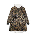 Unisex Cheetah Hooded Blanket