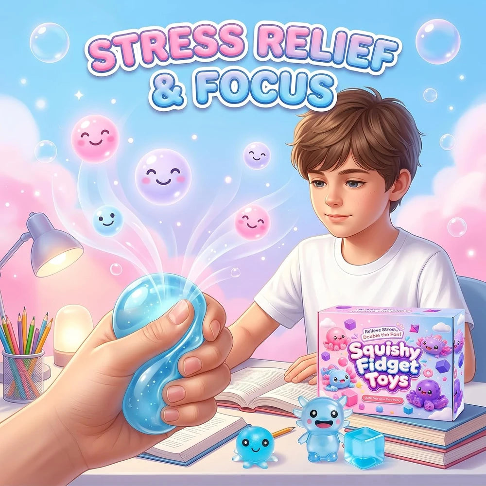 Blue Sensory Fidget Toy Set
