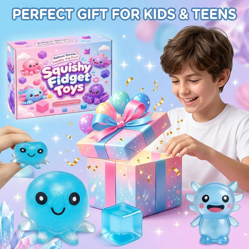 Blue Sensory Fidget Toy Set
