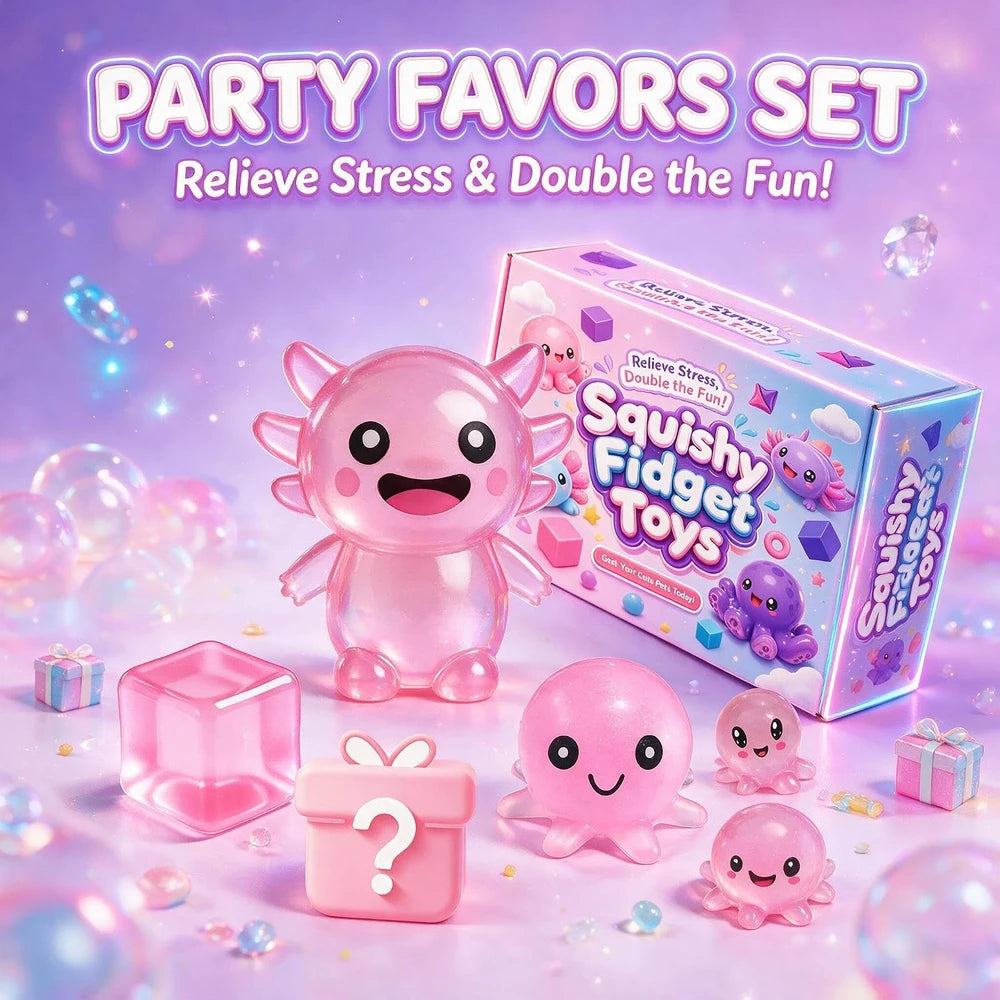 Pink Sensory Fidget Party Favors Set