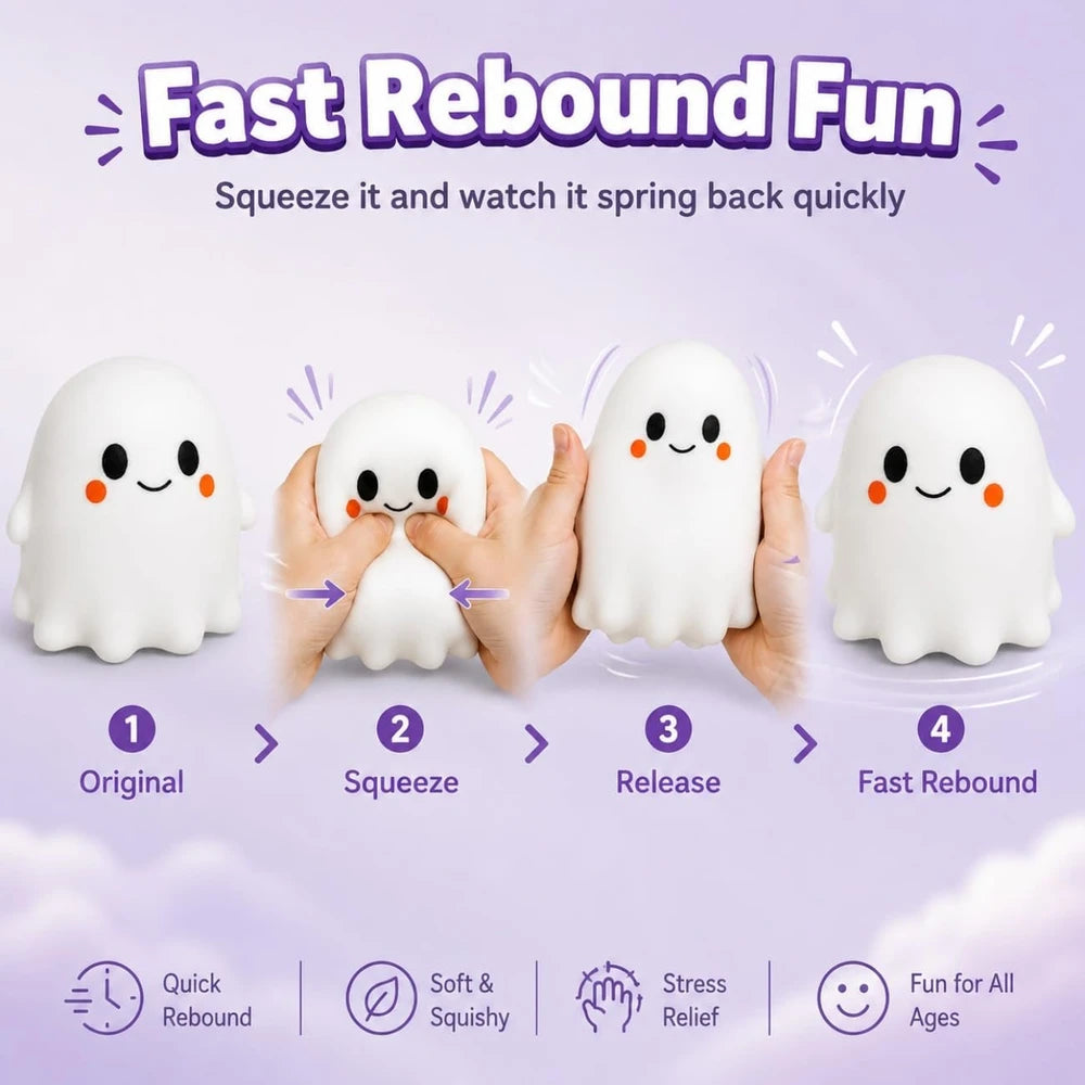 Large Halloween Ghost Squishy Toy