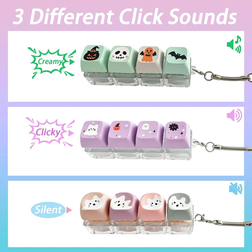 Halloween Keyboard Fidget Keychain