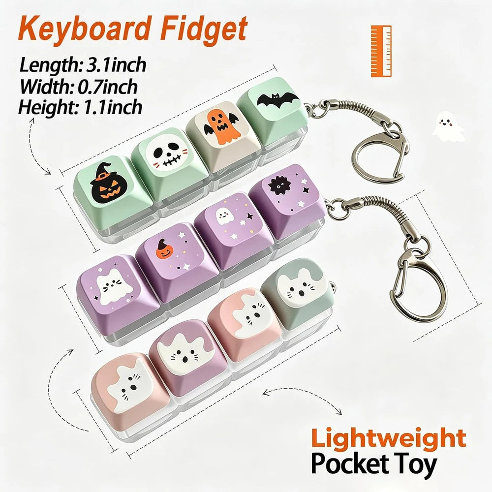 Halloween Keyboard Fidget Keychain