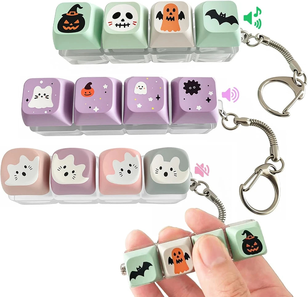 Halloween Keyboard Fidget Keychain