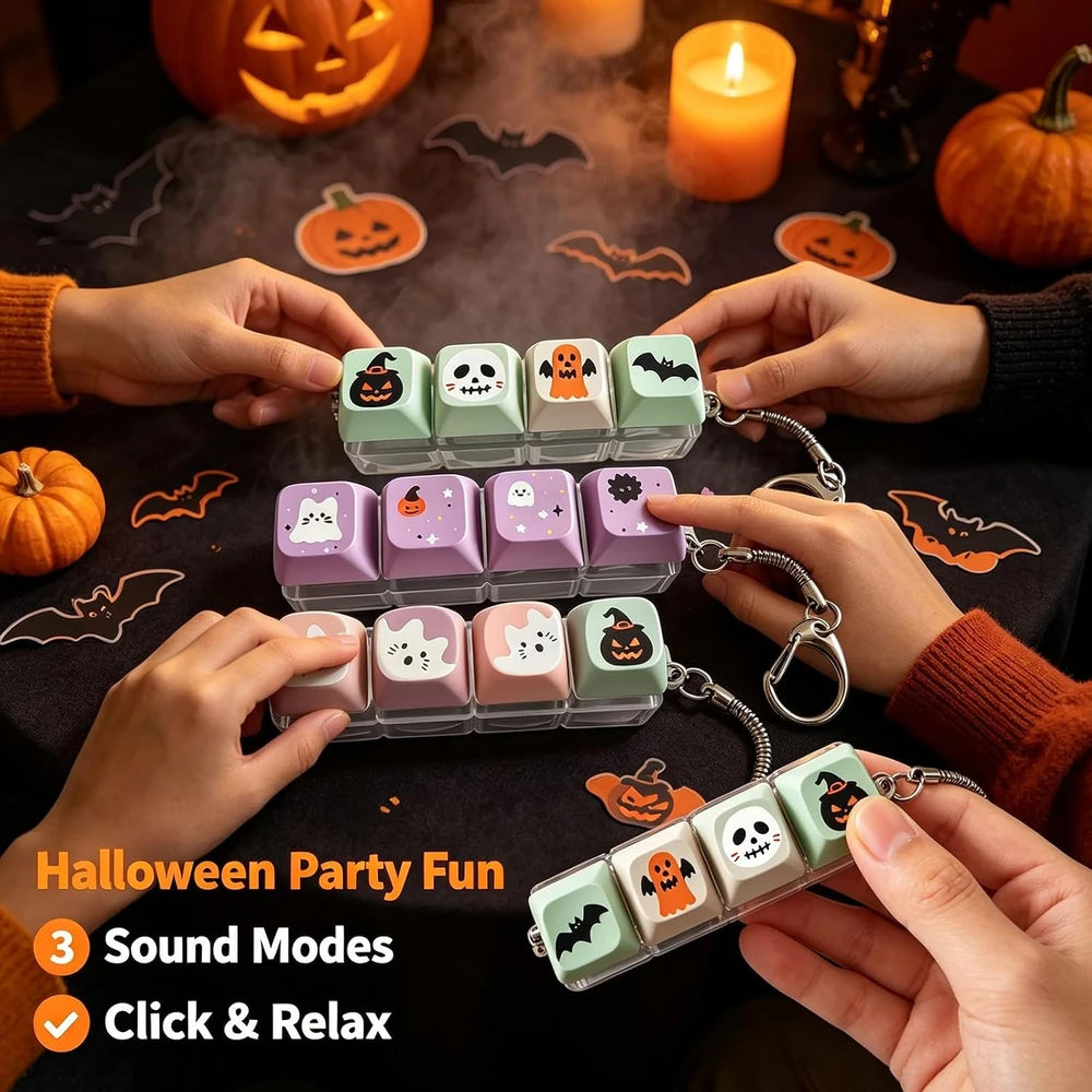 Halloween Keyboard Fidget Keychain