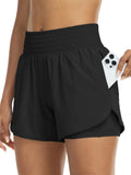 High-Waisted Athletic Running Shorts