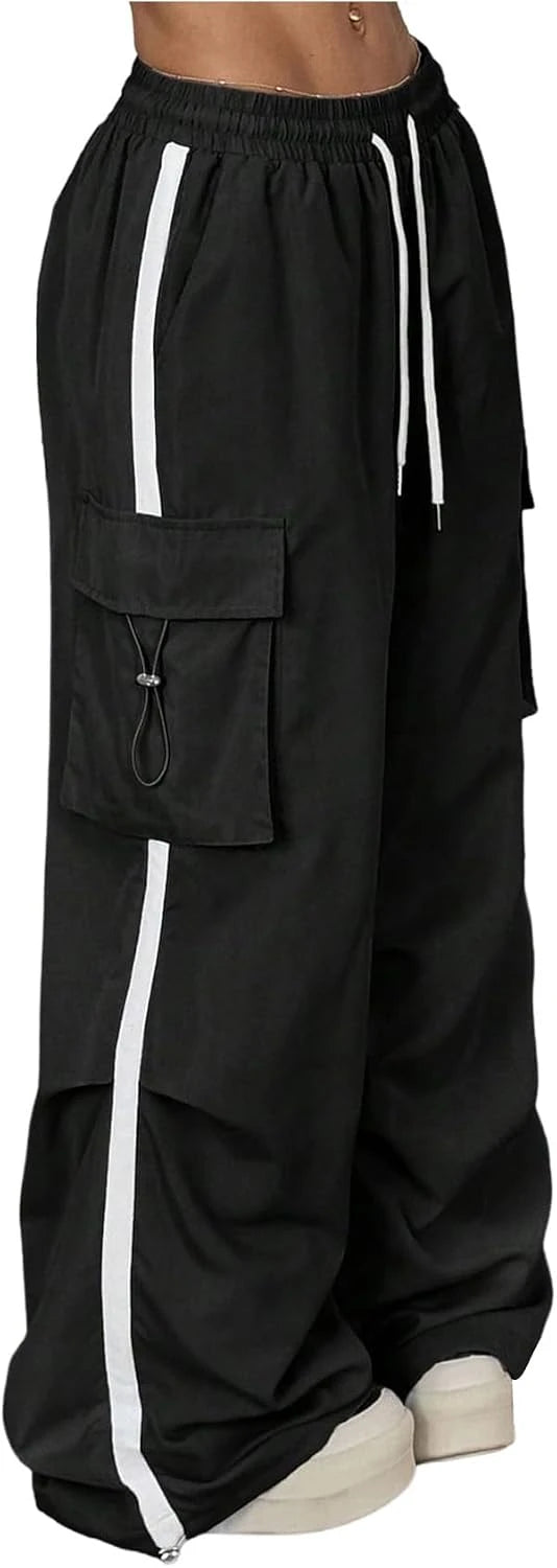 Y2K Baggy Cargo Track Pants