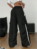 Y2K Baggy Cargo Track Pants