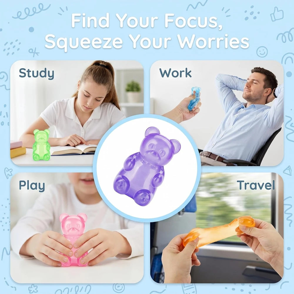 Blue Gummy Bear Squishy Toy