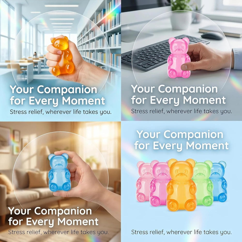 Blue Gummy Bear Squishy Toy
