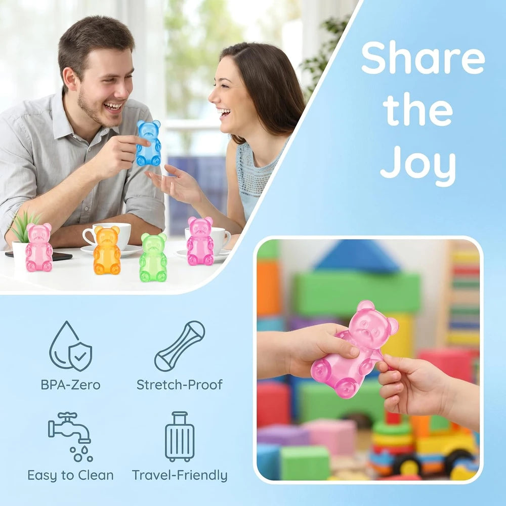 Blue Gummy Bear Squishy Toy
