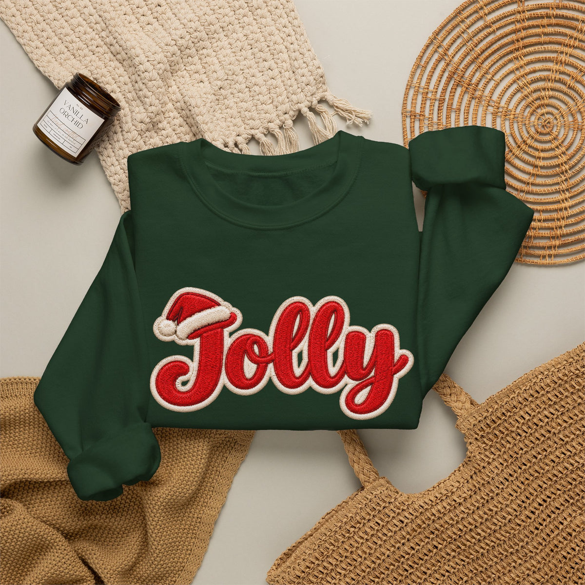 Jolly Faux Patch Sweatshirt