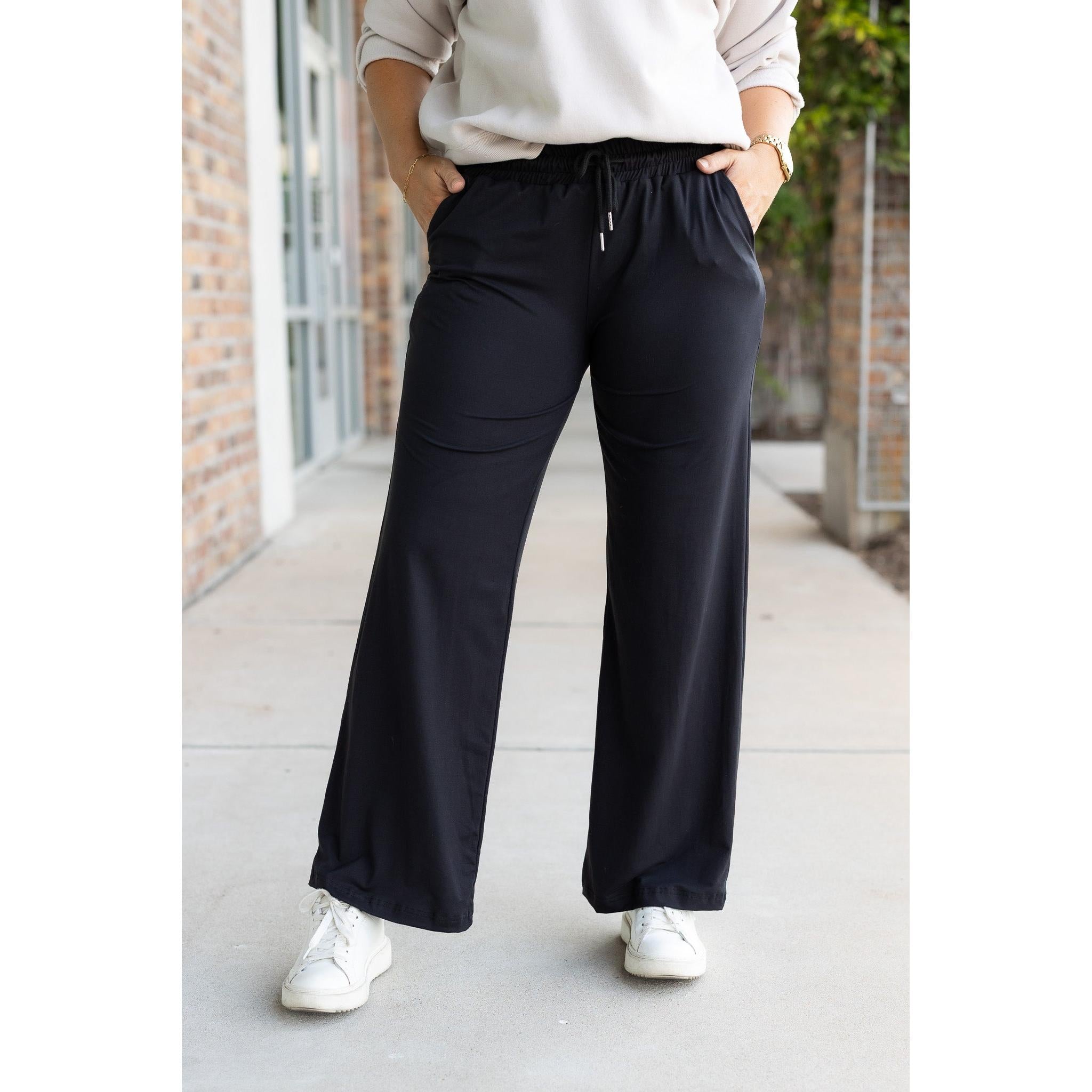 Morgan - Casual Loose Fit Luxe Wide Leg Pants