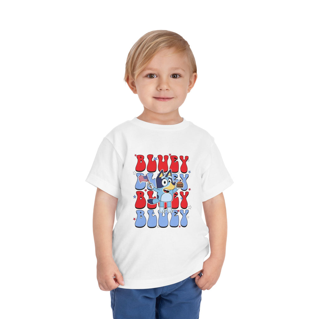 Blue Dog 4th of July Tee