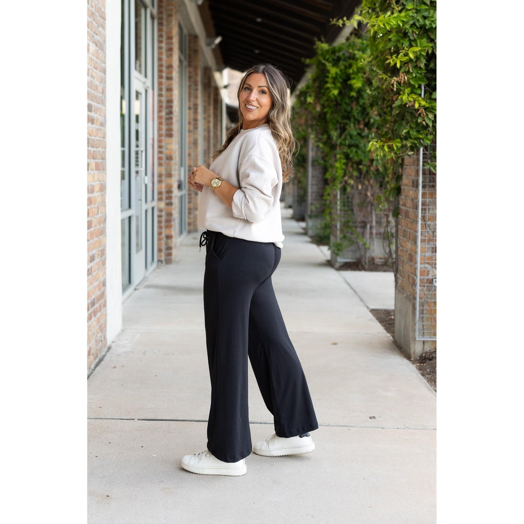 Morgan - Casual Loose Fit Luxe Wide Leg Pants