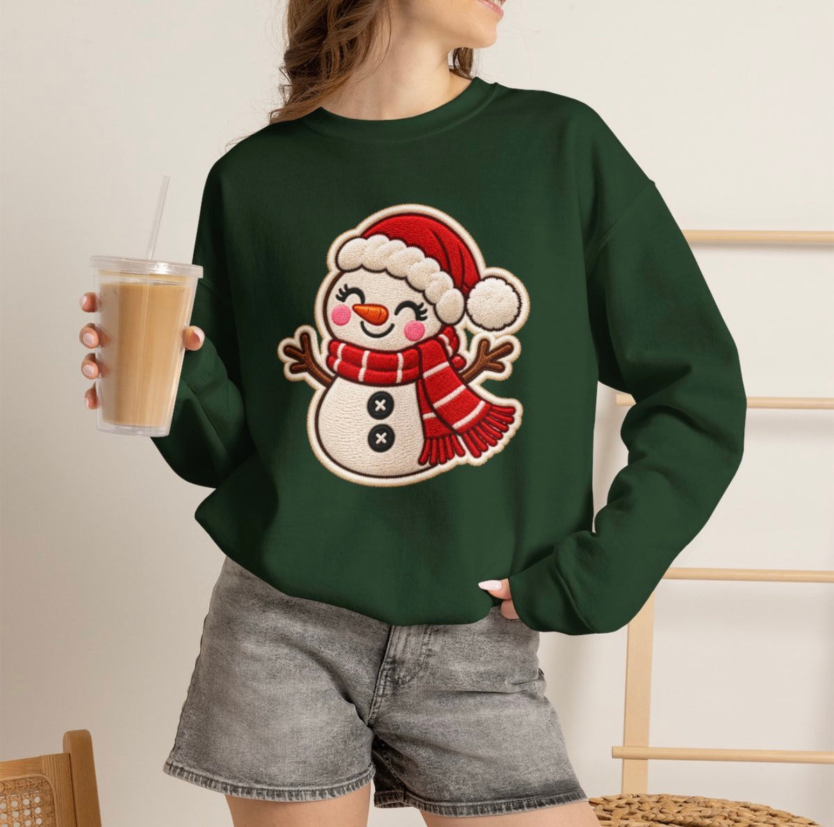 Jolly Snowman Unisex Sweatshirt