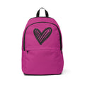 Heart Ink Backpack (Fuchsia)