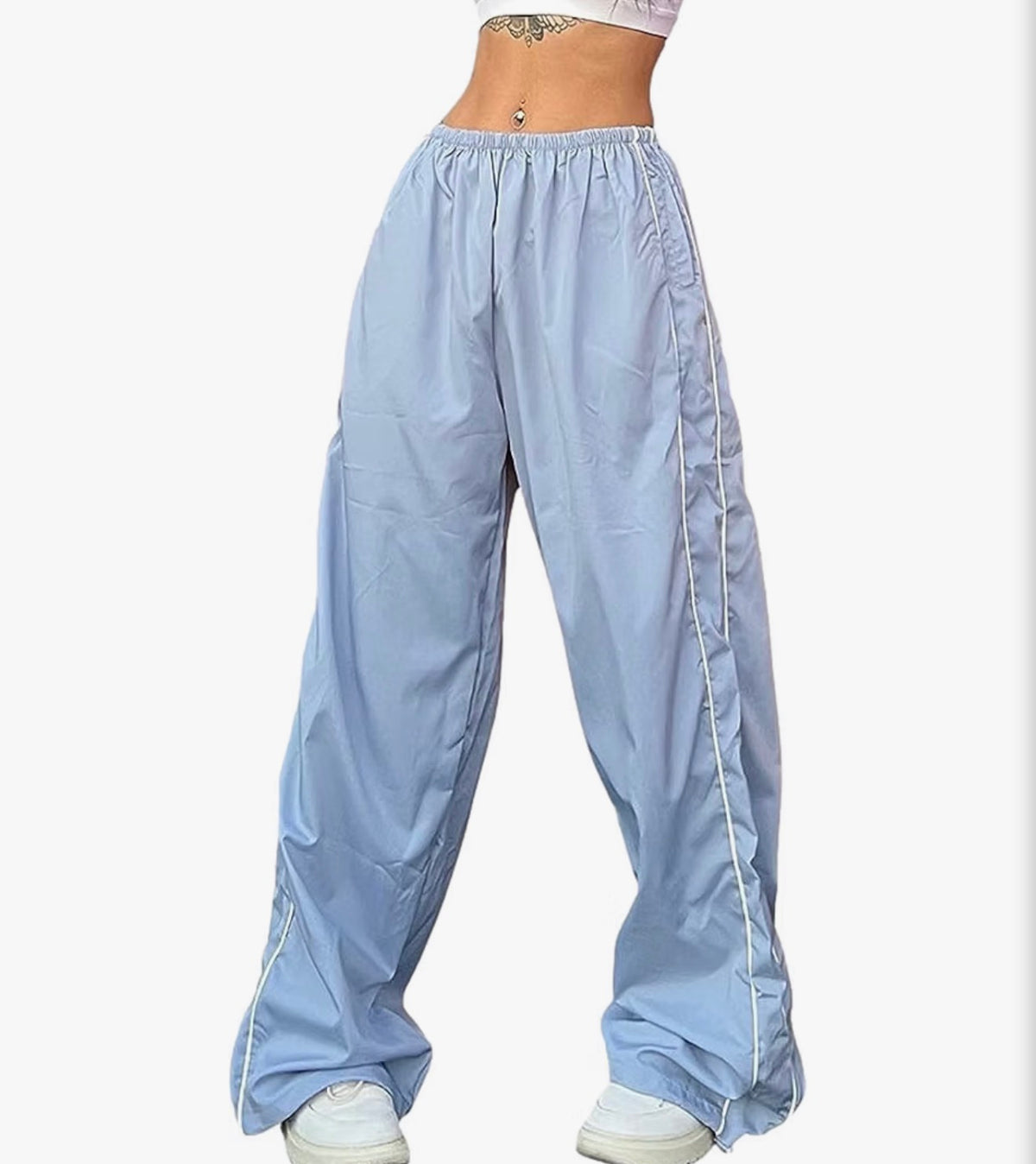 Womens Y2K Parachute Pants