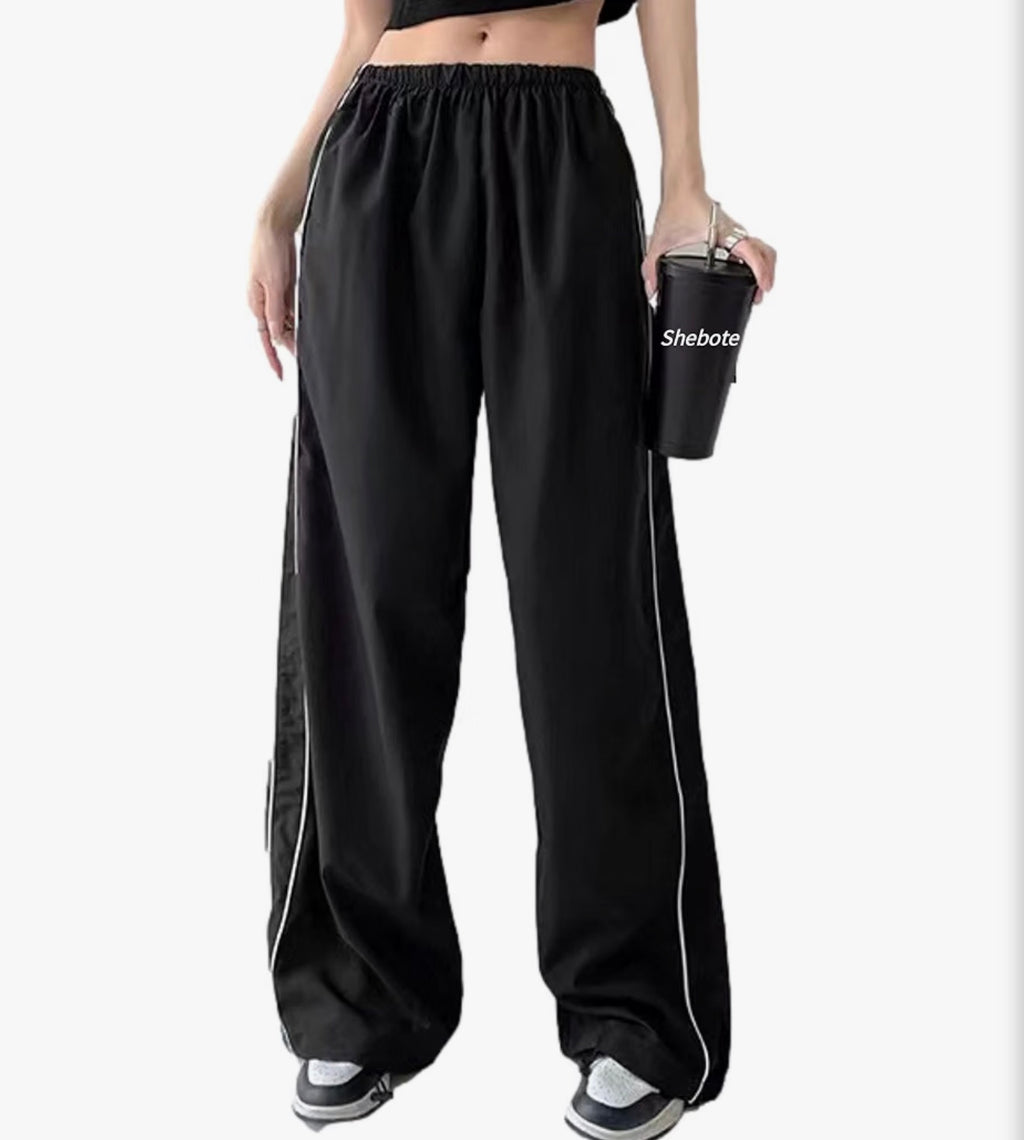 Womens Y2K Parachute Pants