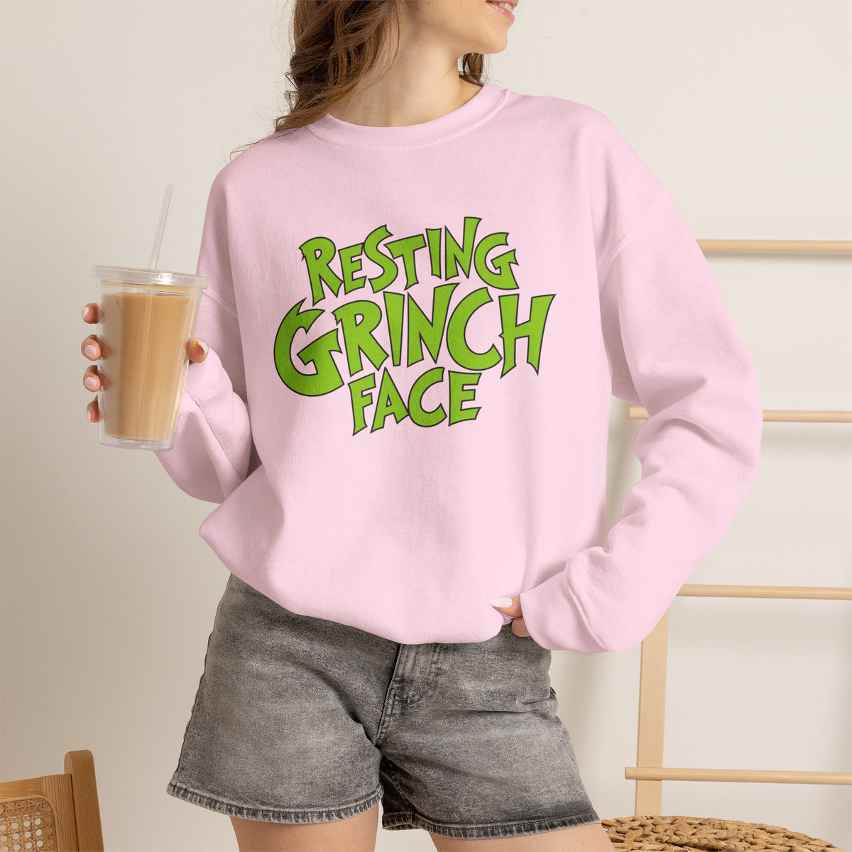 Resting Grinch Face Unisex Sweatshirt