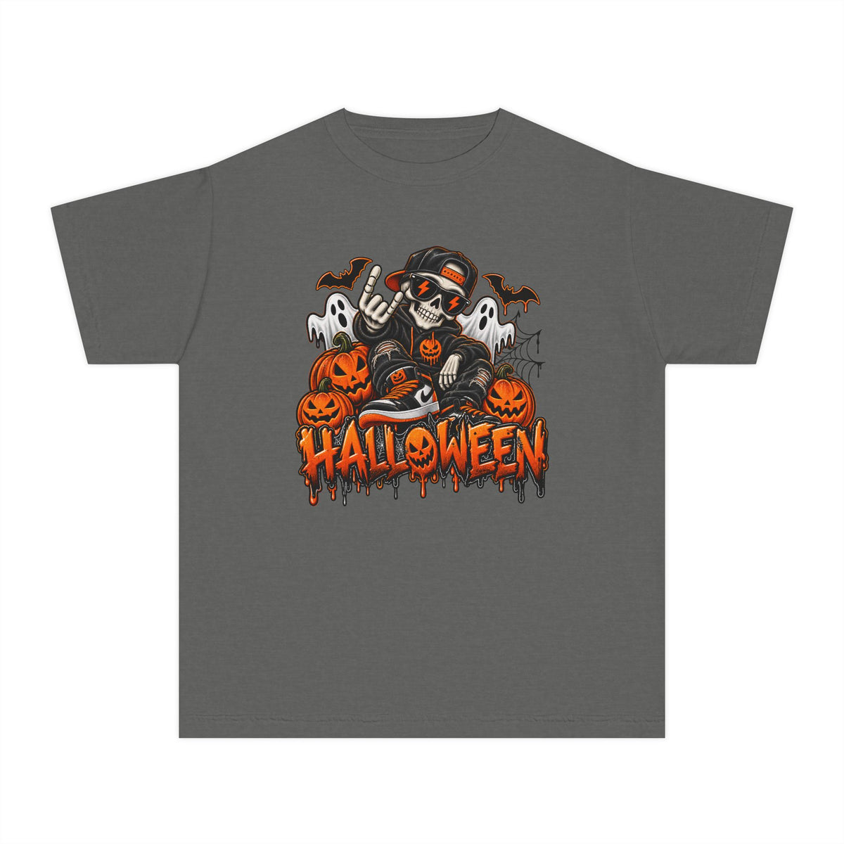 Youth Cool-Skeleton Halloween Tee