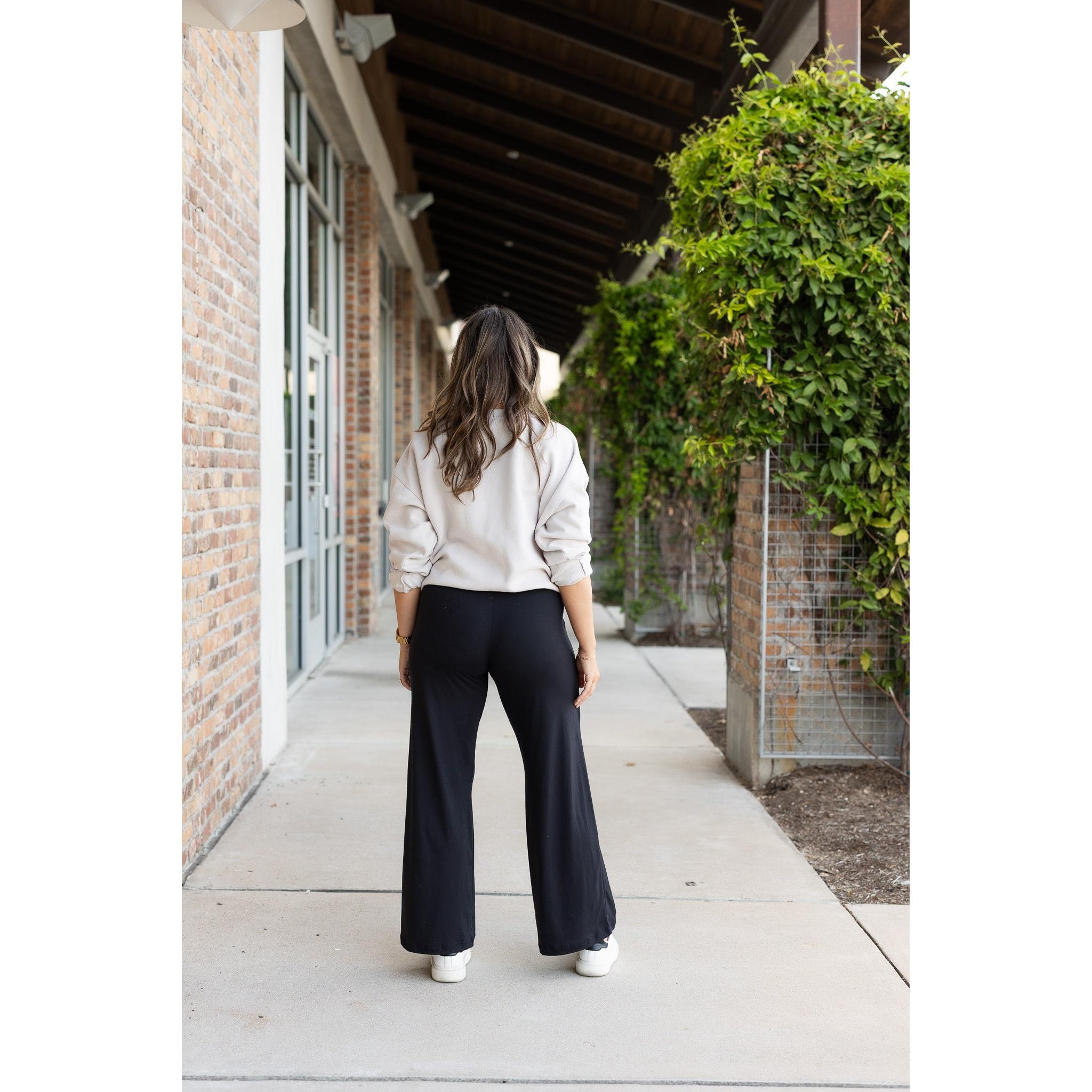 Morgan - Casual Loose Fit Luxe Wide Leg Pants