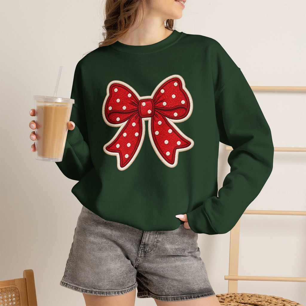 Poka-Dot Bow Unisex Sweatshirt