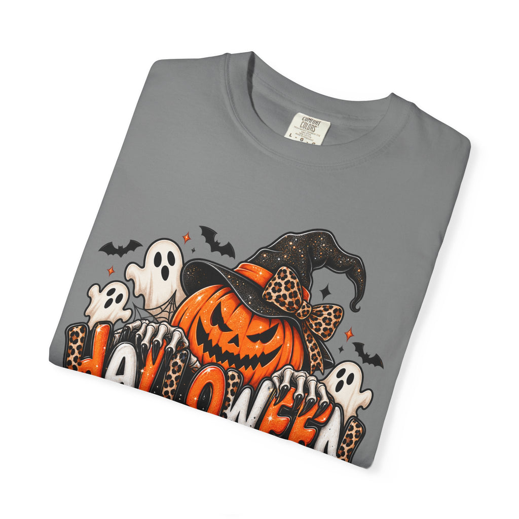 Leopard Halloween Jack-o-lantern T-shirt