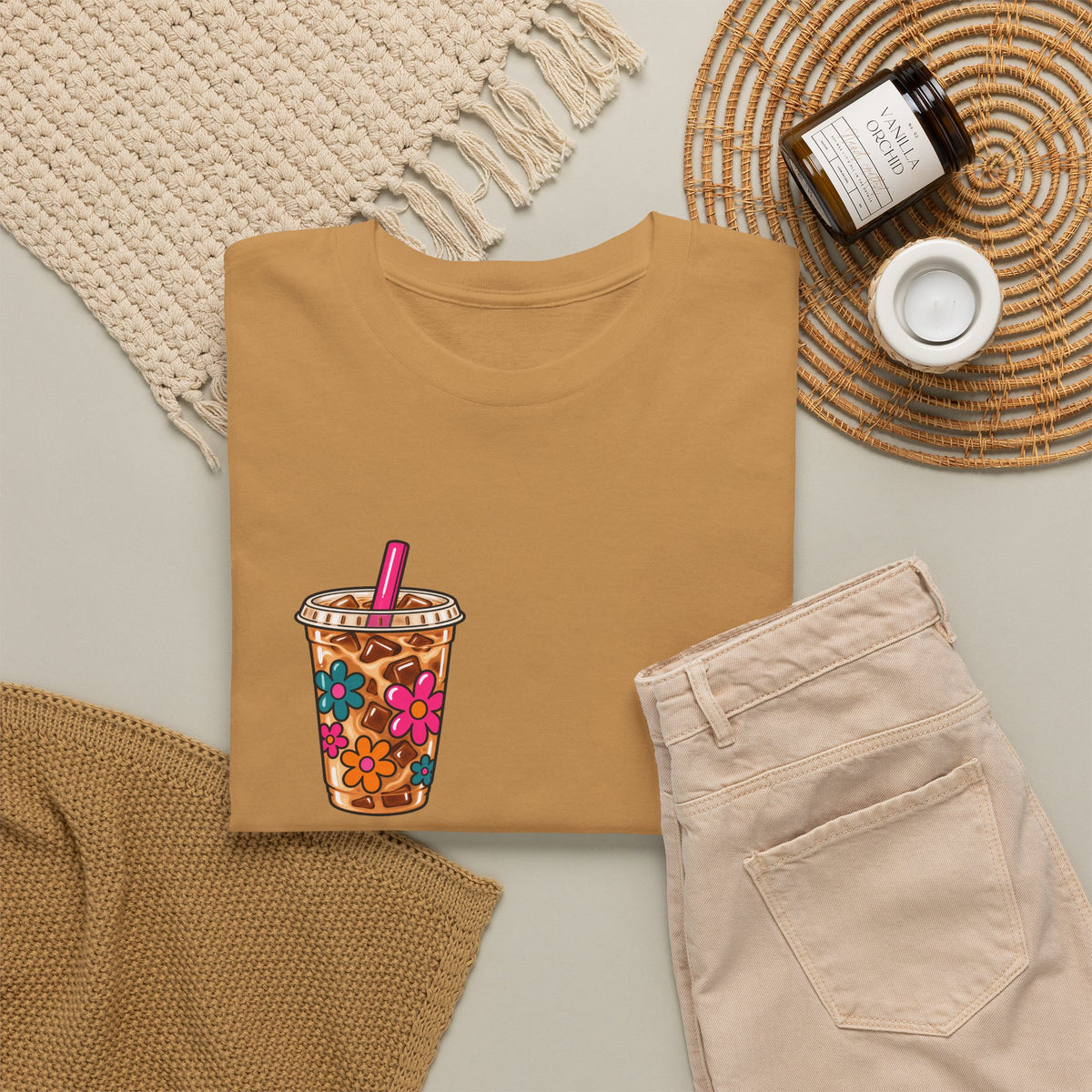 Fueled by iced coffee & chaos Tee