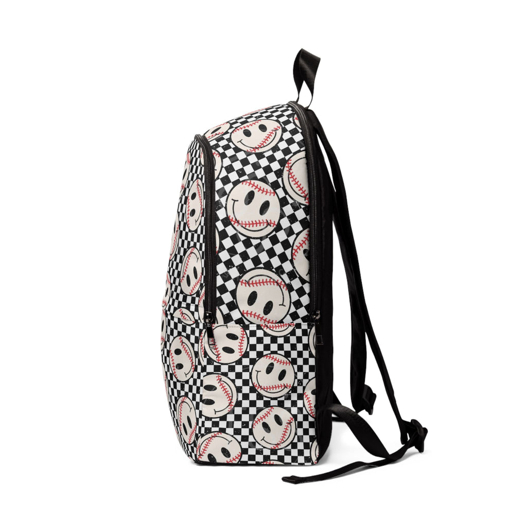 Smiley Baseball Backpack