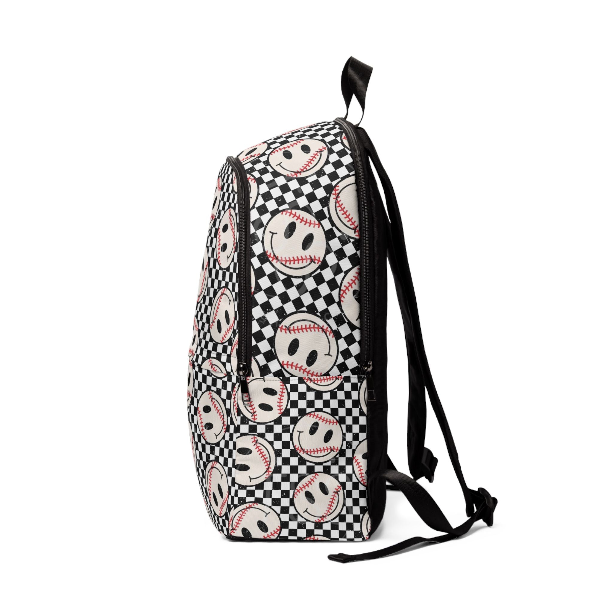 Smiley Baseball Backpack