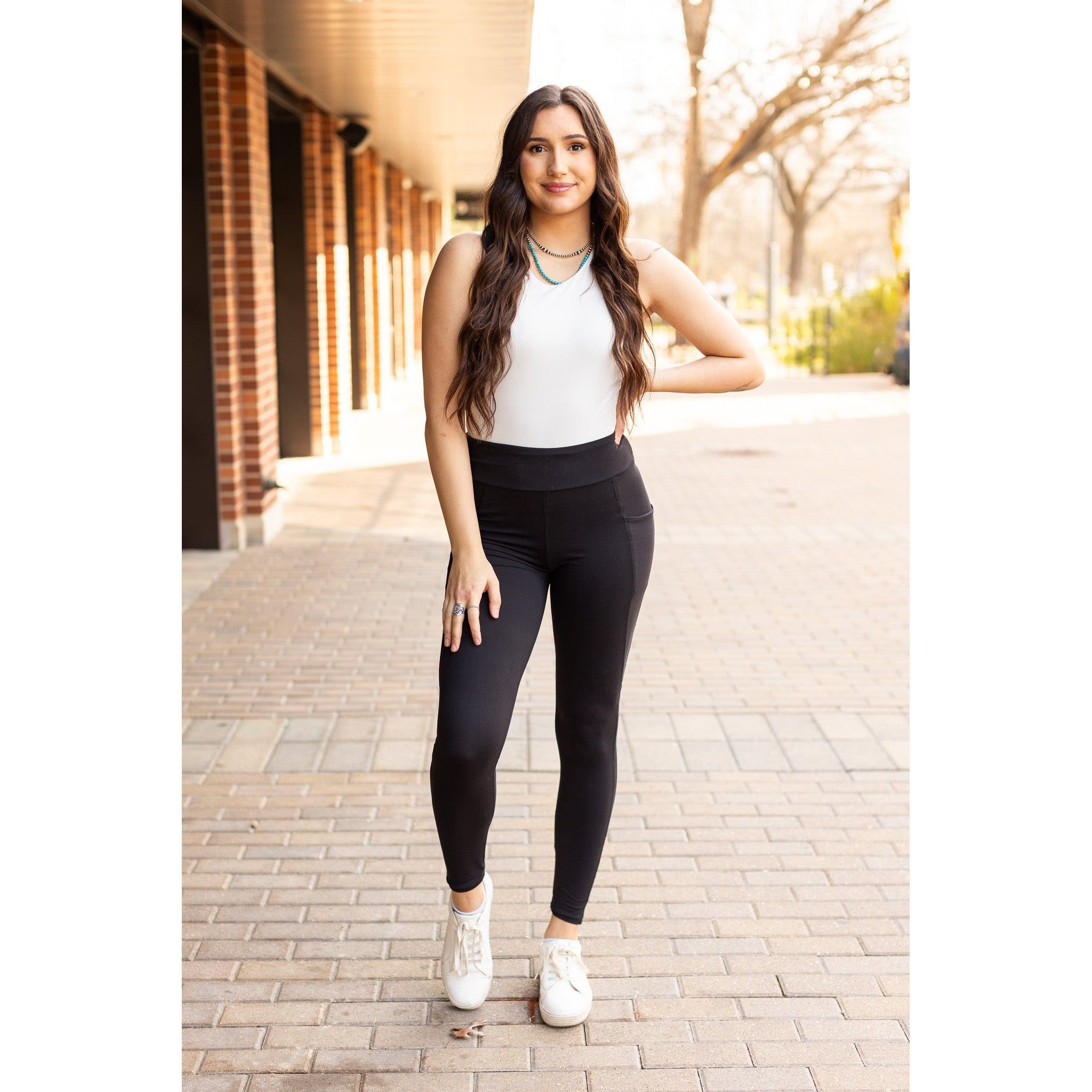Sleek Pocket - Full Length Leggings